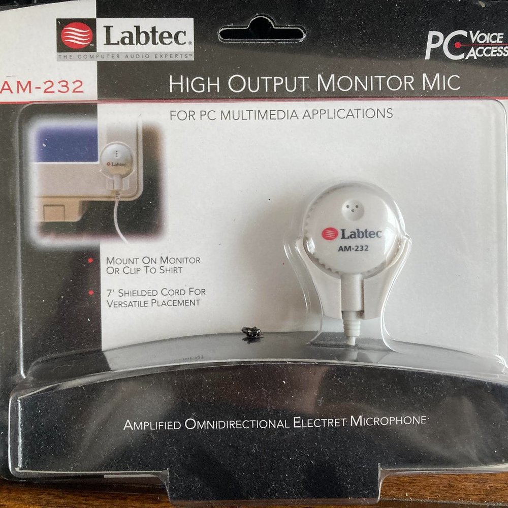 NEW IN BOX High Output Monitor Mic Labtec AM-232